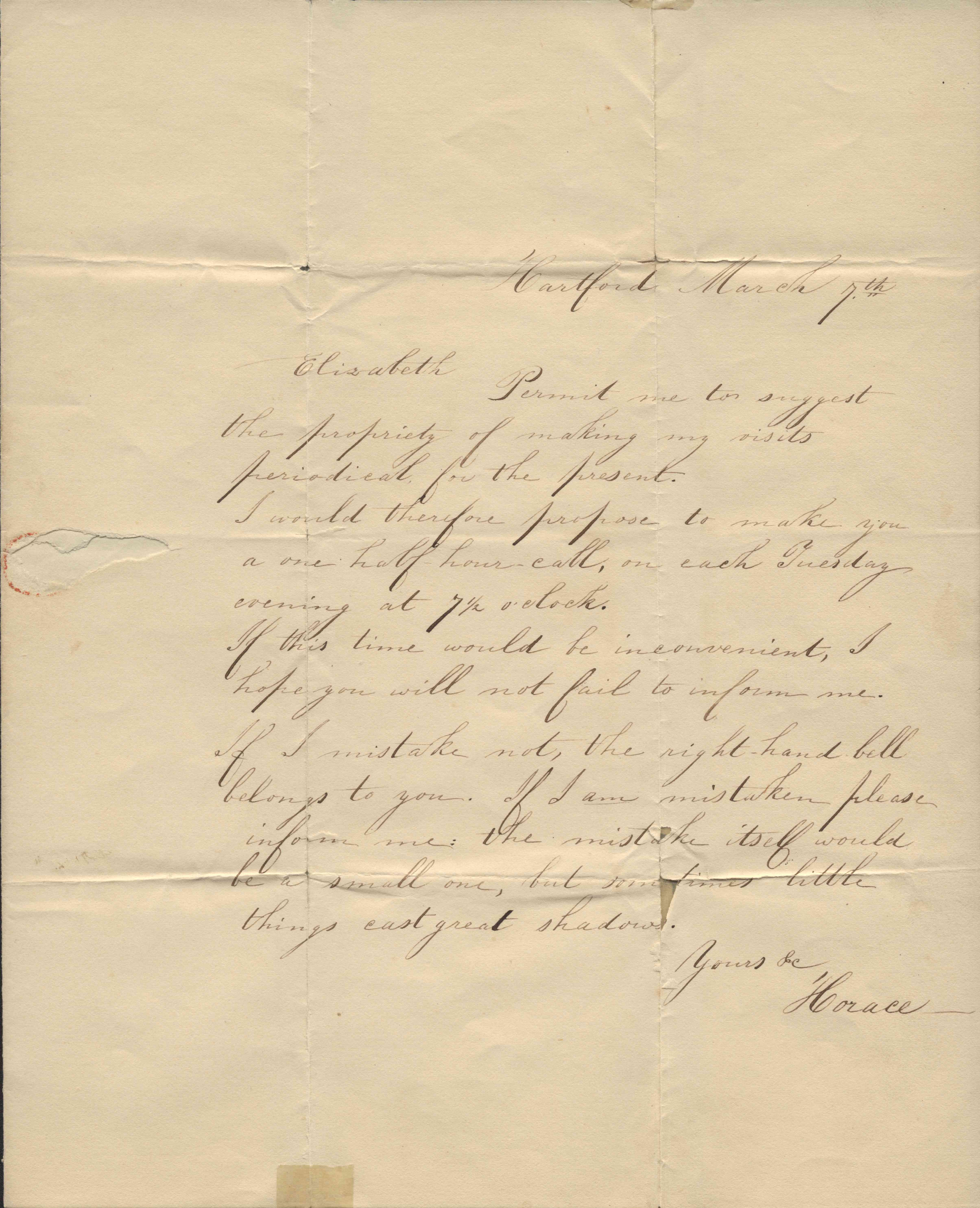 Link to Horace Wells Letters