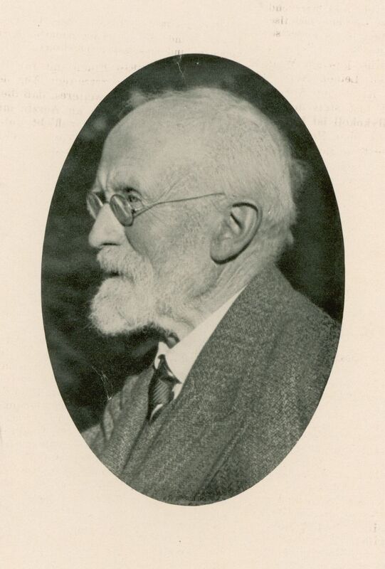 Portrait of German zoologist Richard V. Hertwig.