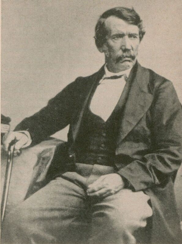      Portrait of Scottish physician David Livingstone. 