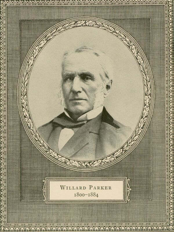 Portrait of American physician Willard Parker. 
