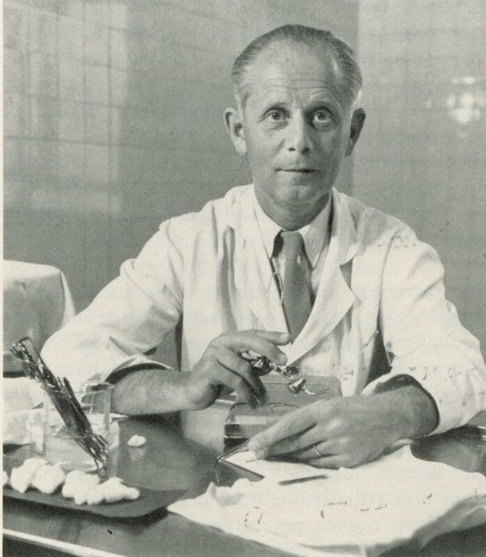      Portrait of Austrian physician Hans Selye. 
