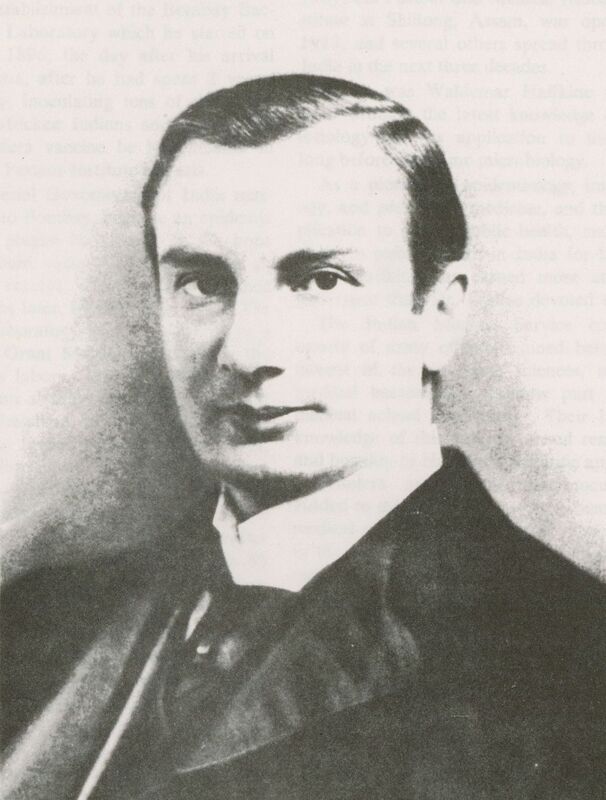 Portrait of American physician Waldemar Mordeca Haffkine. 