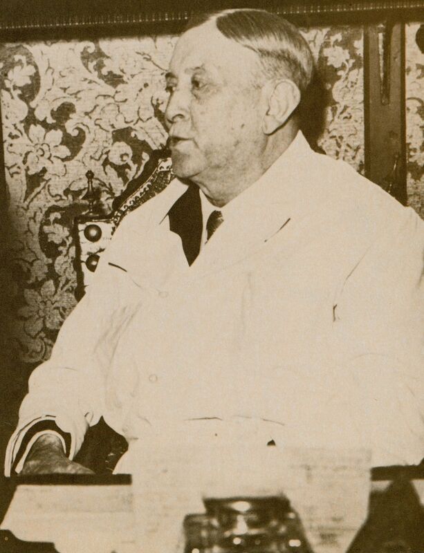 Portrait of Portuguese physician Egas Moniz.