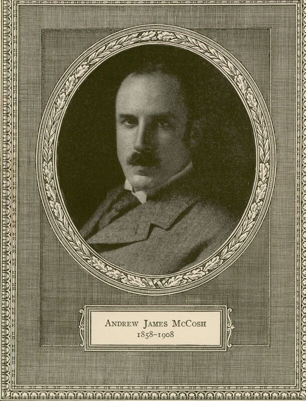 Portrait of American surgeon Andrew James McCosh. 