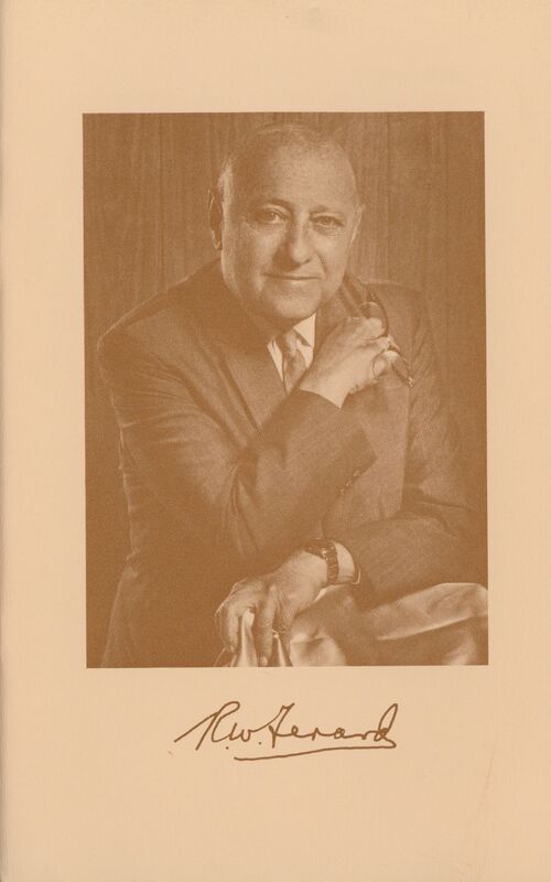 Portrait of American scientist Ralph Waldo Gerard.