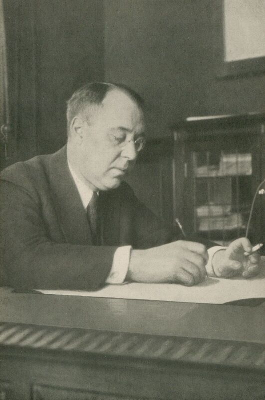 Portrait of American pathologist Richard Mills Pearce, Jr., M.D.