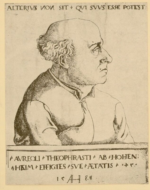 Portrait of Swiss physician Paracelsus.