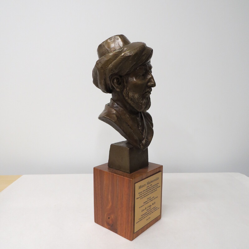 Brass Bust of Moses Maimonides