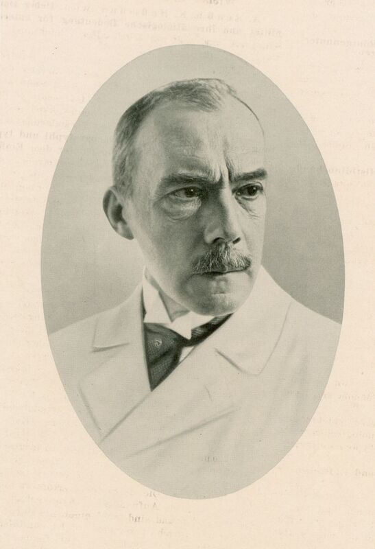 Portrait of German physiologist Paul Morawitz 