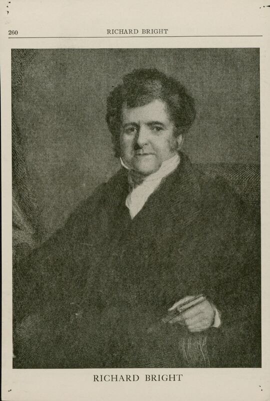 Portrait of English physician Richard Bright