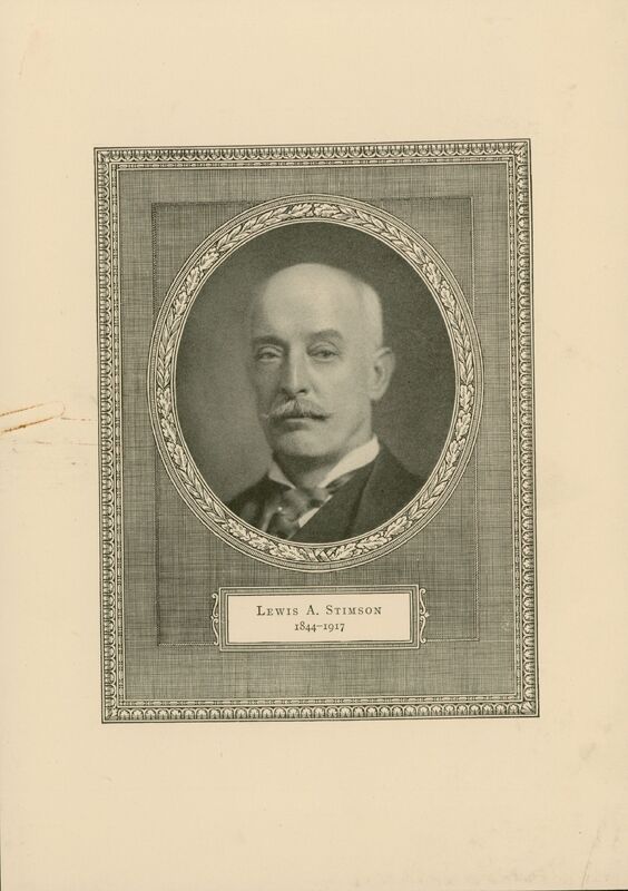 Portrait of American surgeon Lewis Atterbury Stimson 