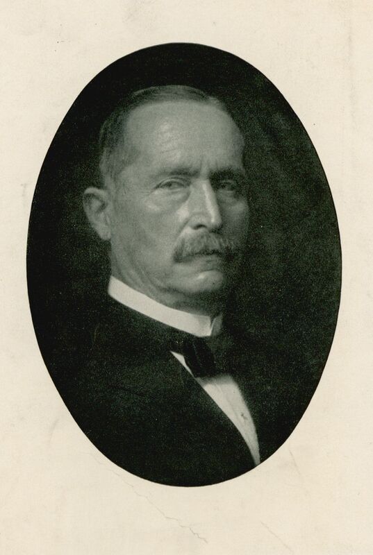 Portrait of German surgeon Ludwig Heusner. 