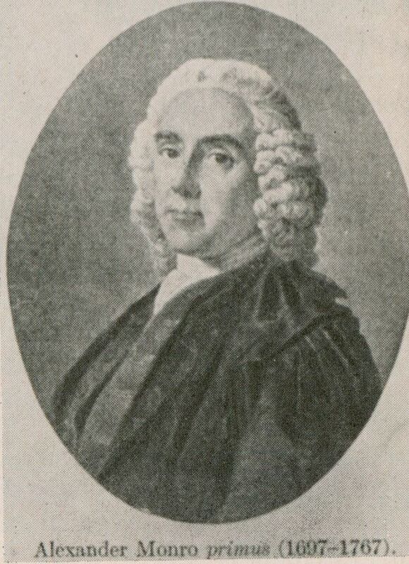 Portrait of Scottish physician. Alexander Monro. 