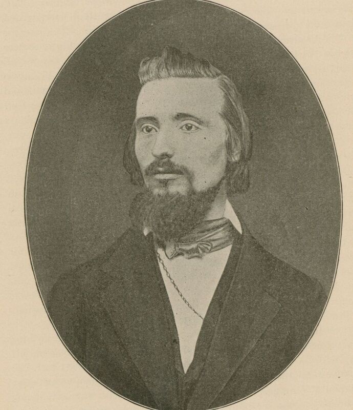 Portrait of American pharmacist John Michael Maisch.