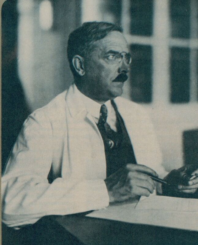 Portrait of Austrian physician Clemens Pirquet von Cesenatico. 