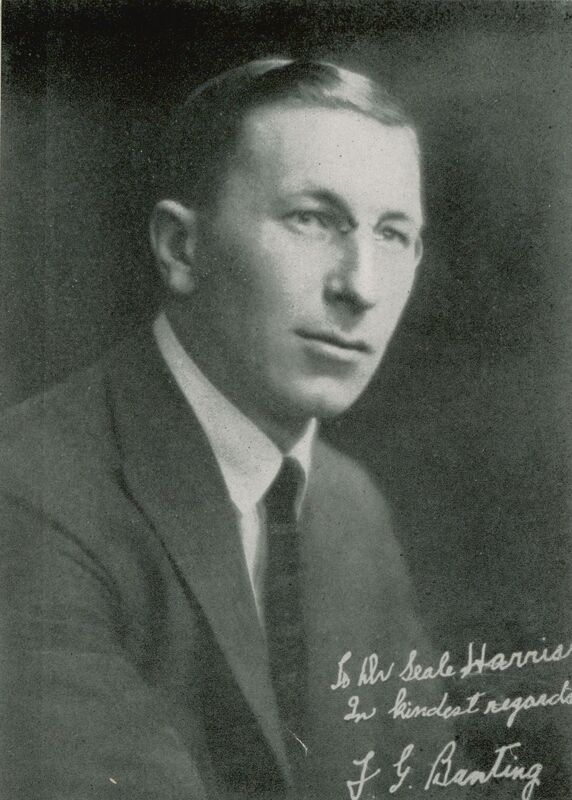 Portrait of Canadian pharmacologist Frederick Grant Banting.