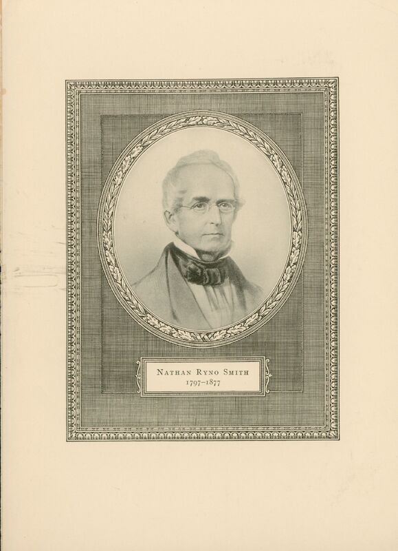 A portrait of American surgeon Nathan Ryno Smith featured in Surgery, Gynecology, and Obstetrics.