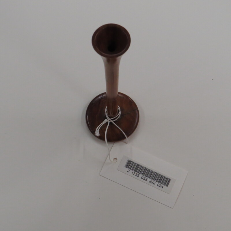 Typical unmarked, one piece wood Fergusson monaural stethoscope.