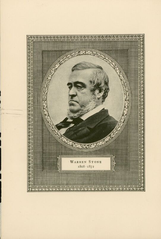 Portrait of American surgeon Warren Stone. 