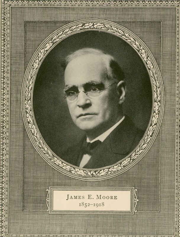 Portrait of  American physician James E. Moore.