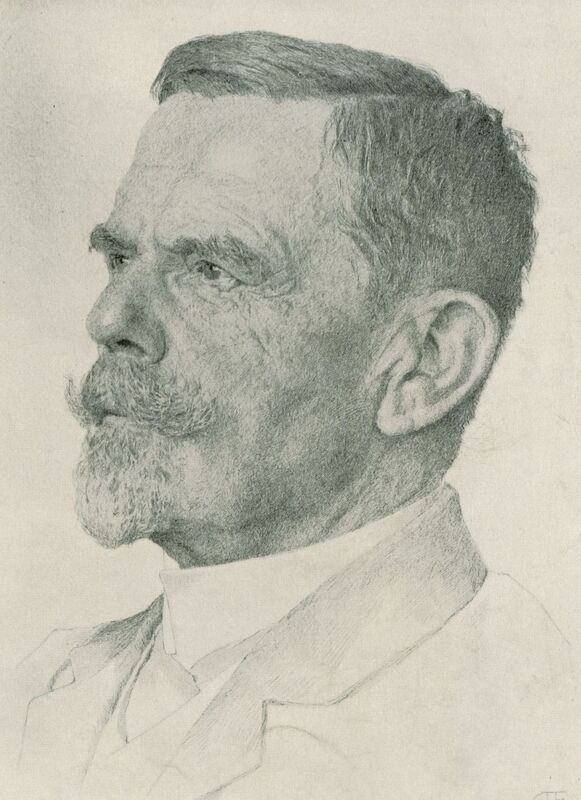 Portrait of Austrian physician Viktor Fossel.