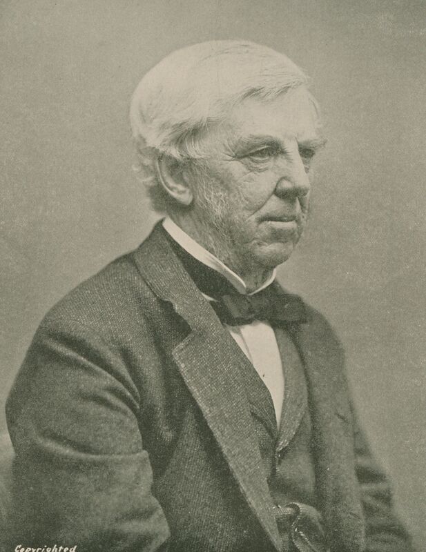 Portrait of American physician Oliver Wendell Holmes.