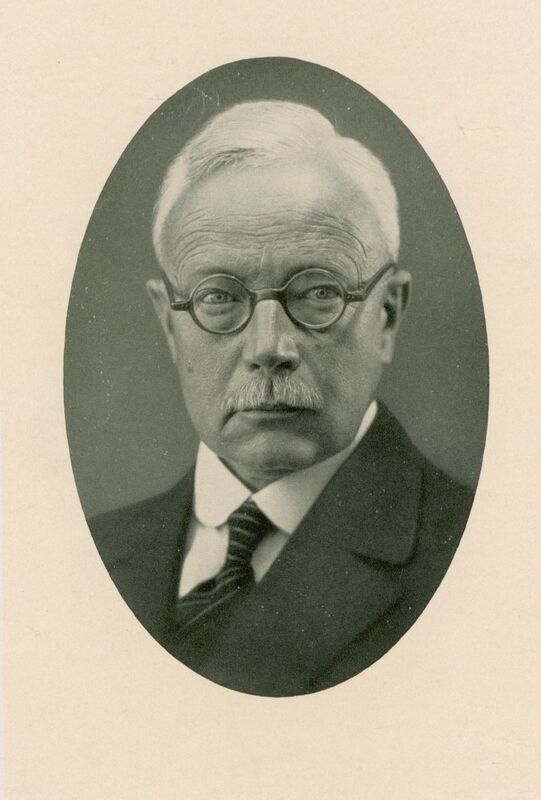 Portrait of German geneticist Erwin Baur