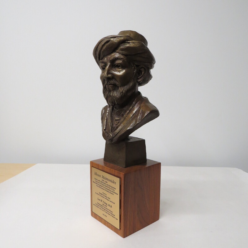 Brass Bust of Moses Maimonides