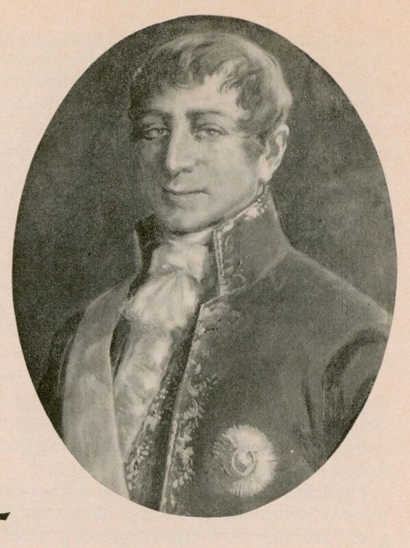 Portrait of Chilean physician José  Hipólito Unanue.