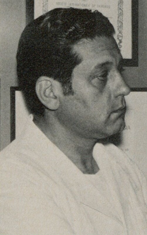 Portrait of Argentinian surgeon Rene G. Favaloro. 