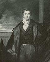 Portrait of British chemist Humphrey Davy. 