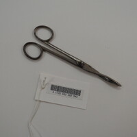 Bullet forceps with a library barcode tag