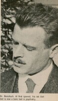 Portrait of Swiss psychiatrist and psychoanalyst Hermann Rorschach.