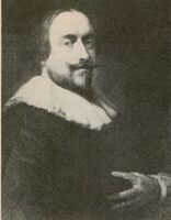 Portrait of English physician William Harvey. 