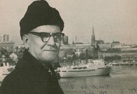      Portrait of Swedish physician Ulf von Euler. 