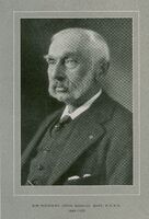 Portrait of English surgeon Rickman John Godlee. 