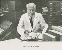 Portrait of American physician William B. Bean.