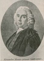 Portrait of Scottish physician. Alexander Monro. 