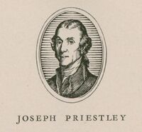 A portrait of English chemist Joseph Priestley.