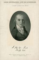 Portrait of German physician Johann Christian Reil. 
