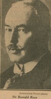 Portrait of British physician Sir Ronald Ross. 