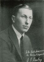 Portrait of Canadian pharmacologist Frederick Grant Banting.
