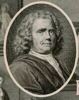 Portrait of Dutch physician Herman Boerhaave. 