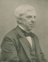 Portrait of American physician Oliver Wendell Holmes.