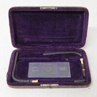 incomplete Haemacytometer by Leitz. only the lens is in the case with broken black hose like material
