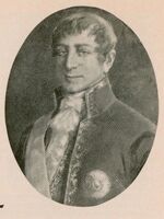 Portrait of Chilean physician José  Hipólito Unanue.