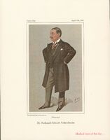 Colored portrait of Nathaniel Edward Yorke-Davies featured in Vanity Fair, April 12th, 1900.