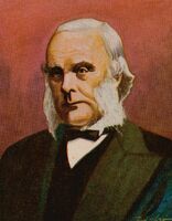 Portrait of British surgeon Lord Joseph Lister. 